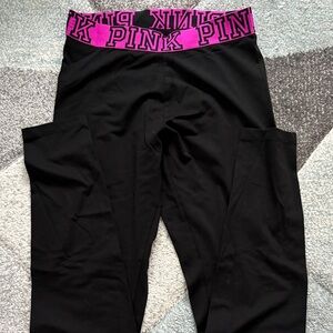 Victoria's Secret Leggings with Pink Waistband